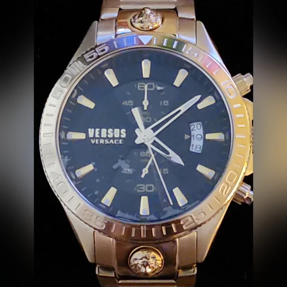 Versus Versace Men's 14k Gold Wrist Watch